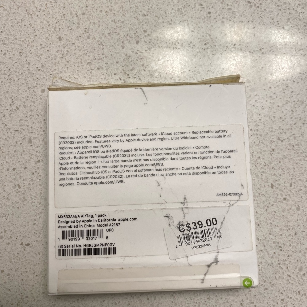 Airtag from apple